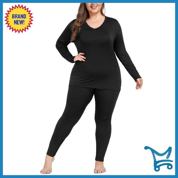 Other - Plus Size Thermal Underwear Set Fleece Lined Base Layer Long Johns